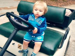 Leo in golf cart_blog version