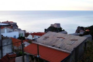 Dubrovnik sea from balcony